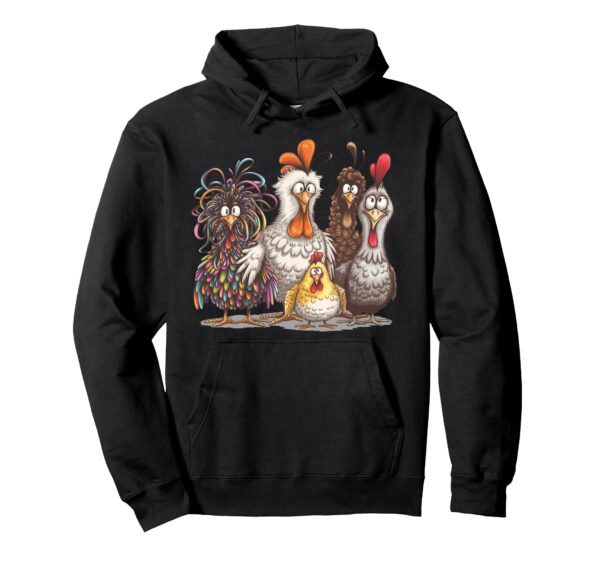 Chicken Art Crazy Chicken Hoodie